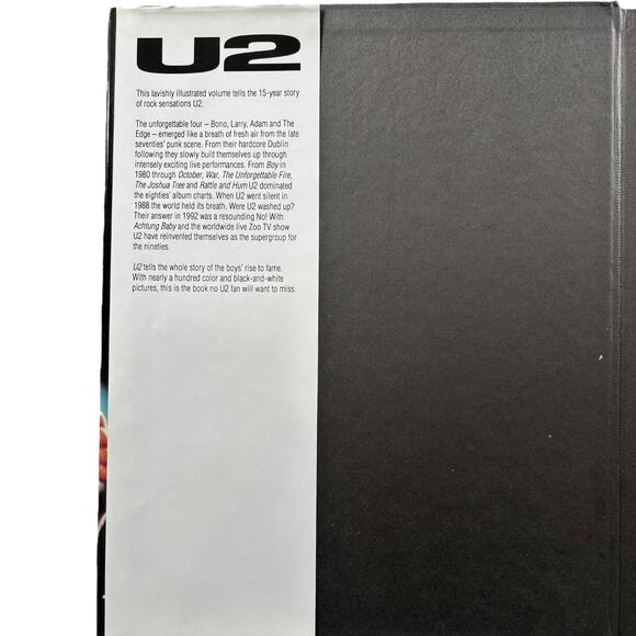 U2 Hardcover Book by Jackie Shirley Longmeadow Press 1992 Zoo TV Era Photos - Picture 3 of 6